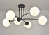 Industrial Farmhouse Globe Ceiling Chandelier Black
